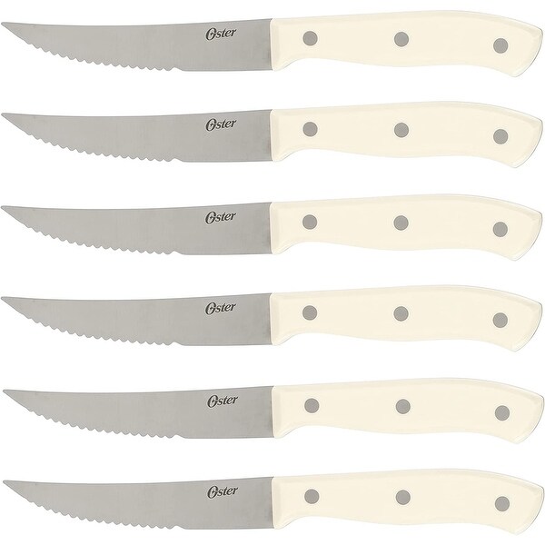 14 Piece Stainless Steel Blade Cutlery Set in White