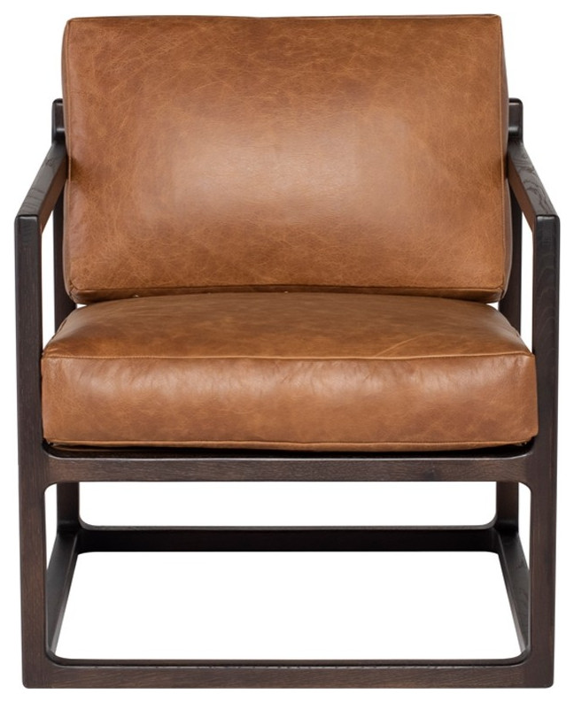 Hades Occasional Chair Desert Leather   Industrial   Armchairs And Accent Chairs   by Rustic Home Furniture Deco  Houzz