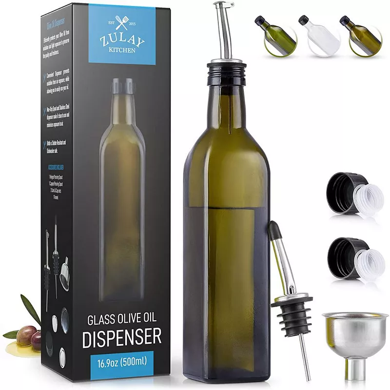 Olive Oil Dispenser Bottle with Accessories