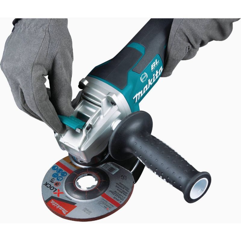 Makita 18V Brushless X-LOCK Cordless Angle Grinder with Paddle Switch