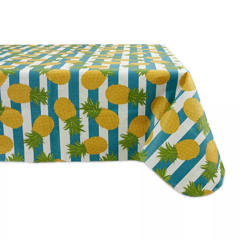 9.5' Pineapple Vinyl Tablecloth