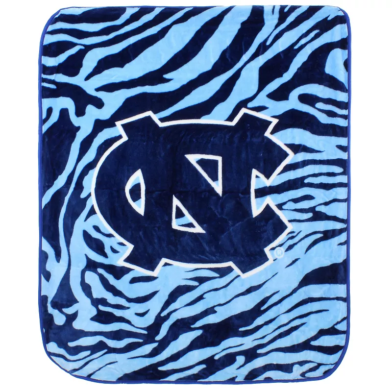 NCAA North Carolina Tar Heels Soft Raschel Throw Blanket