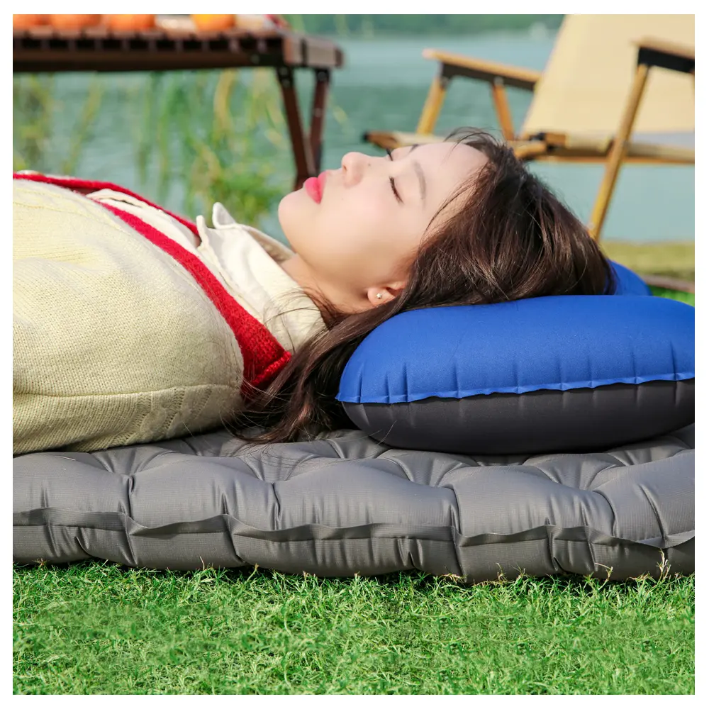 Inflatable Camping Neck Pillow Lightweight Travel Air Pillow Ultralight  Portable travel pilliow