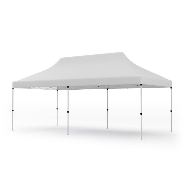 Costway 10 X 20 Ft Pop up Canopy Upf50 Sun Protection Tent With Carrying Bag Blue black grey white