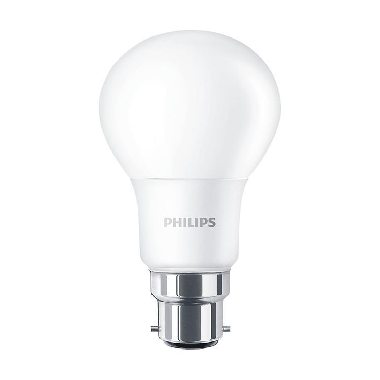 Philips 929001233997 CorePro LED GLS Bulb 8W (60W) A60 B22 Frosted 2700k Warm White