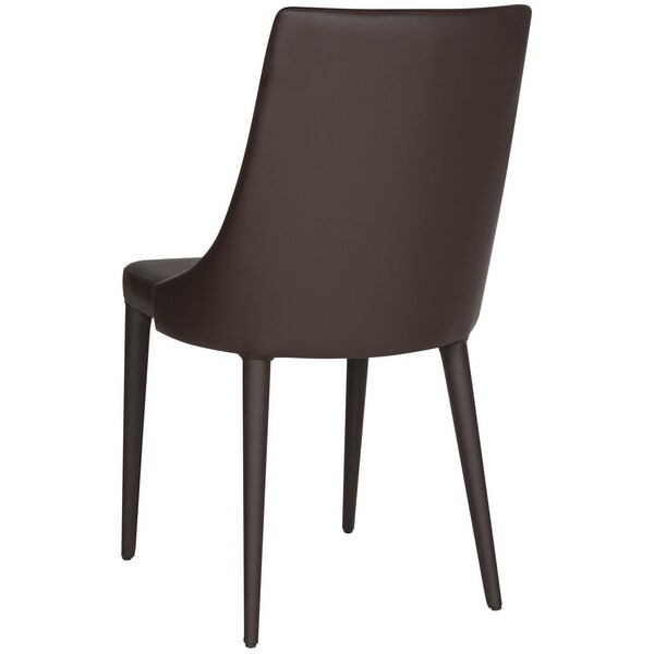 SAFAVIEH Dining Mid-Century Modern Summerset Brown Dining Chairs (Set of 2)