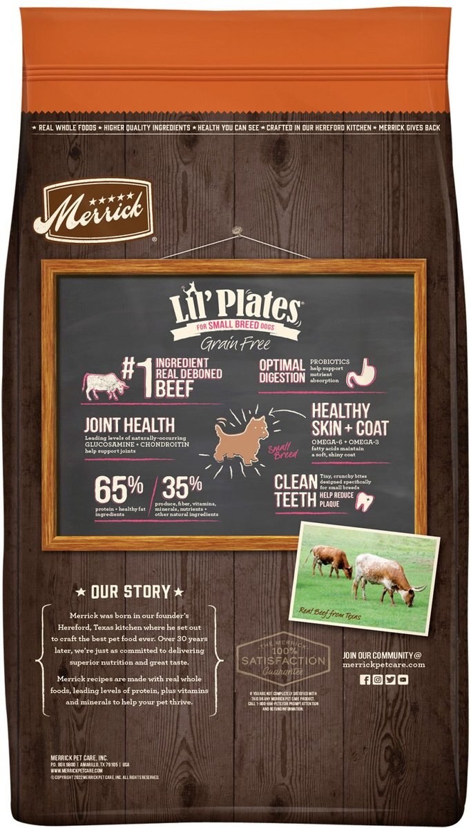 Merrick Lil' Plates Grain-Free Chicken-Free Real Beef and Sweet Potato Dry Dog Food