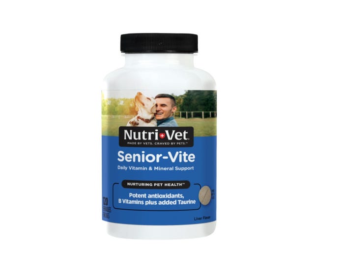 Nutri-Vet Senior-Vite for Dogs， 120 Count - 1001091