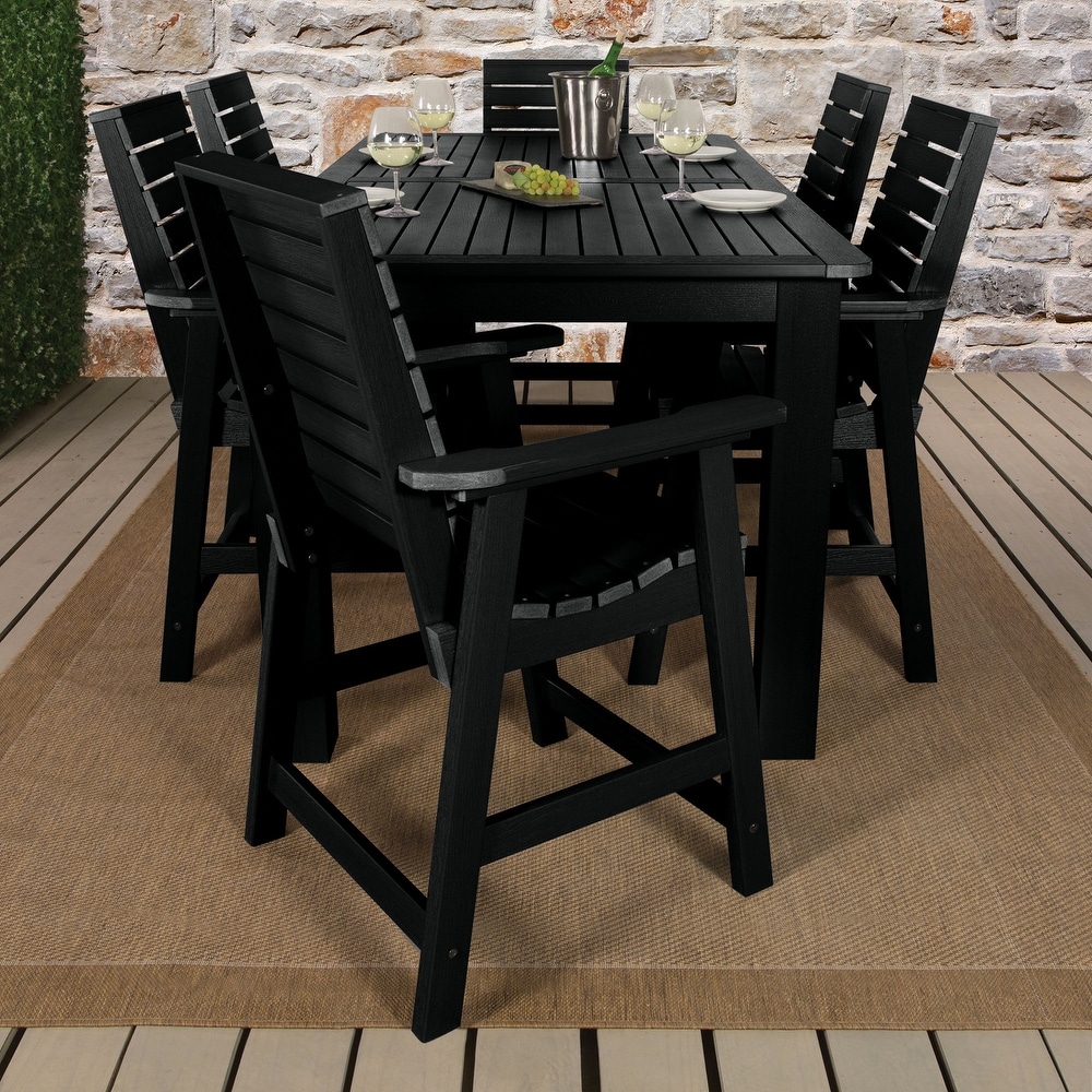 Weatherly 7 piece Outdoor Dining Set   42\