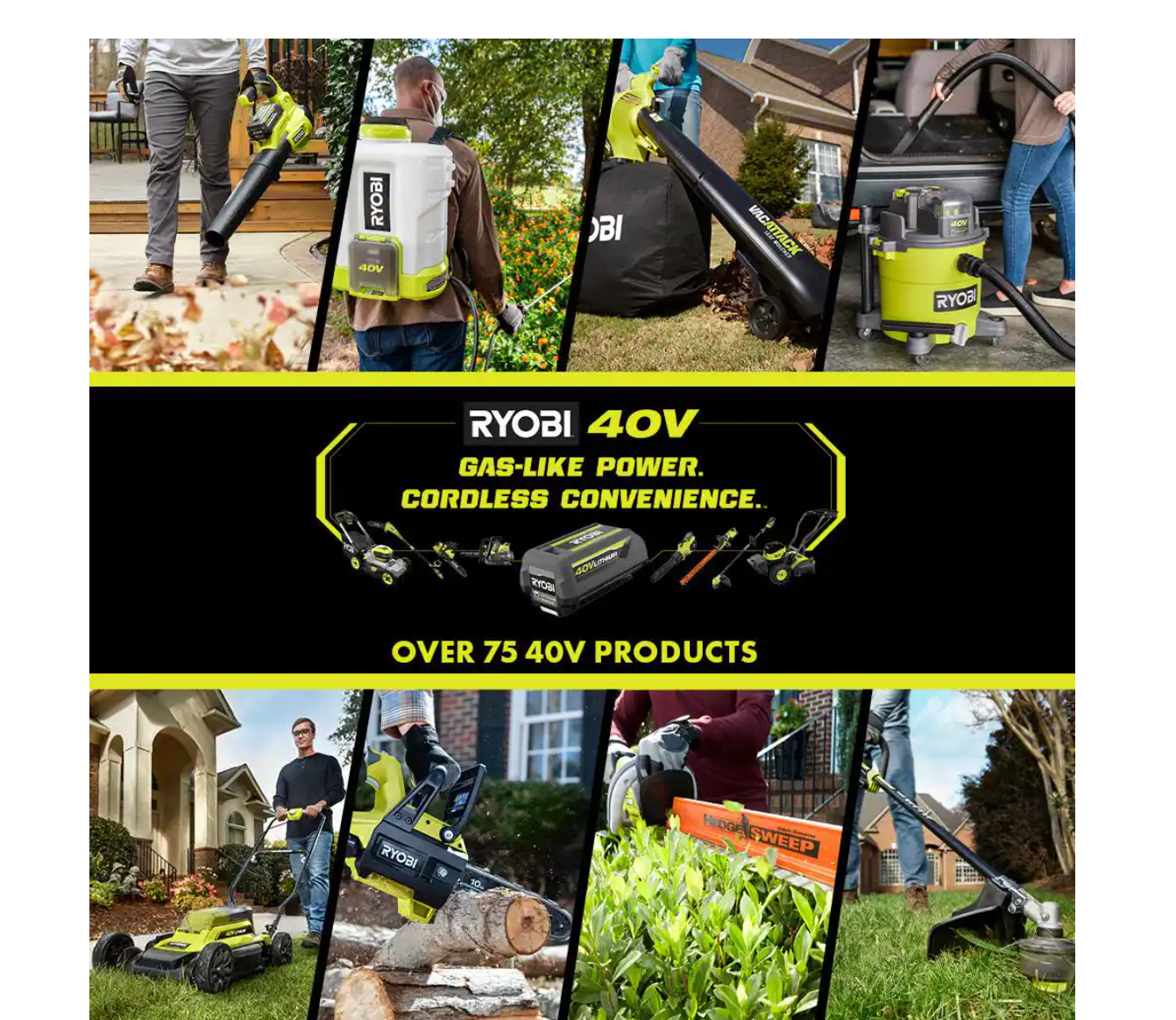 RYOBI RY40503BTL 40V Brushless 14 in. Cordless Battery Chainsaw (Tool Only)