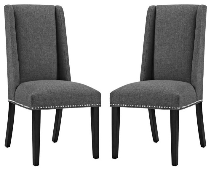 Hawthorne Collections Dining Chair in Gray (Set of 2)   Transitional   Dining Chairs   by Homesquare  Houzz