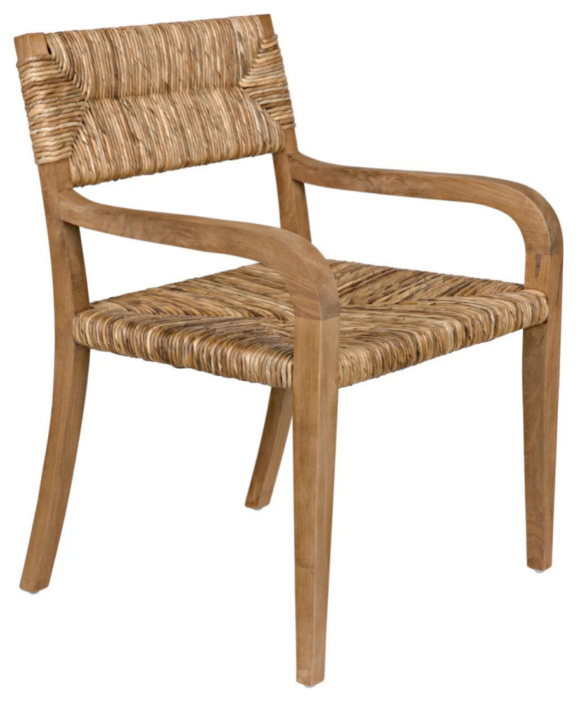 Ryker Arm Chair  Teak Set of 2   Modern   Dining Chairs   by Rustic Home Furniture Deco  Houzz