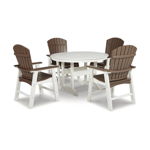 Signature Design by Ashley Crescent Luxe 5Piece Outdoor Dining Package