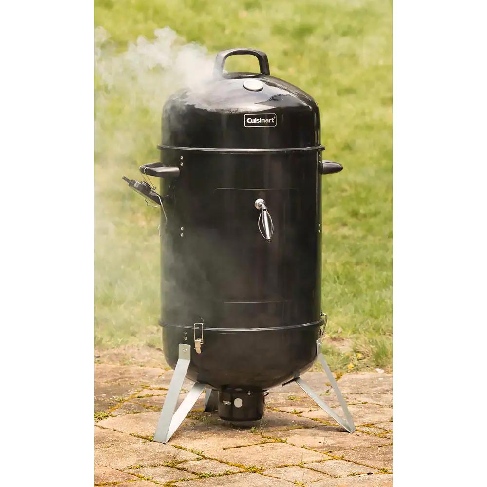 Cuisinart Vertical 18 in Dia Charcoal Smoker in Black