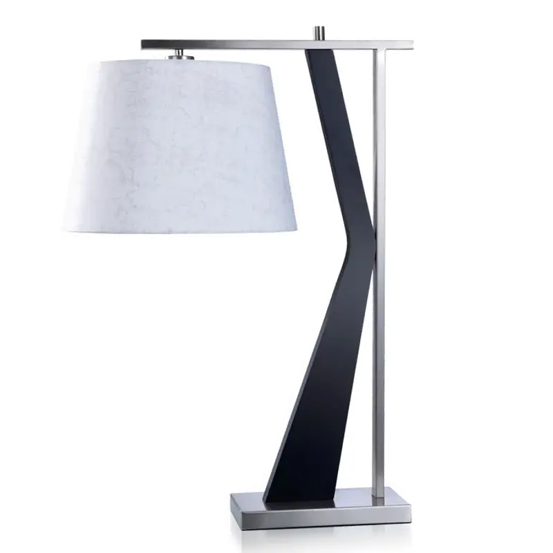 27 Inch Silver Desk Lamp