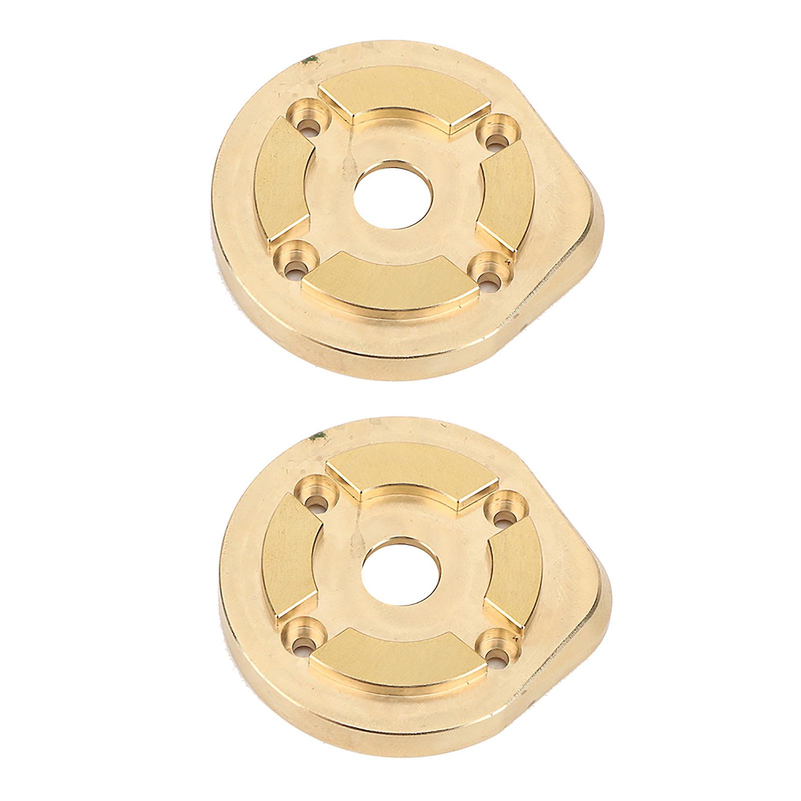 1 Pair Rc Front Rear Brass Balance Weight Portal Drive Housing Cap Fit For Axial Capra1.9