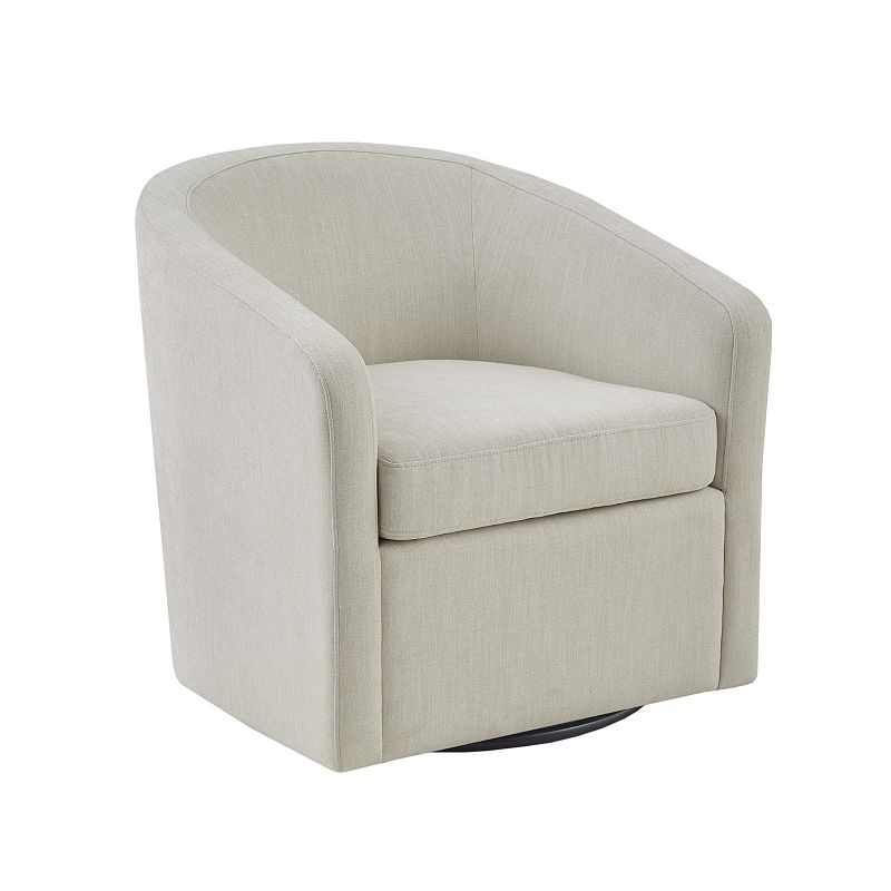 Martha Stewart Amber Upholstered Swivel Accent Chair