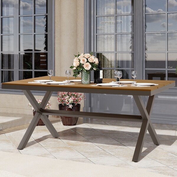 Rectangular Aluminum Dining Table