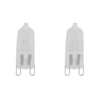 Feit Electric 50-Watt Bright White (3000K) T4 G9 Bi-Pin Base Dimmable Decorative Halogen Light Bulb (2-Pack) BPQ50IFG92HDRP