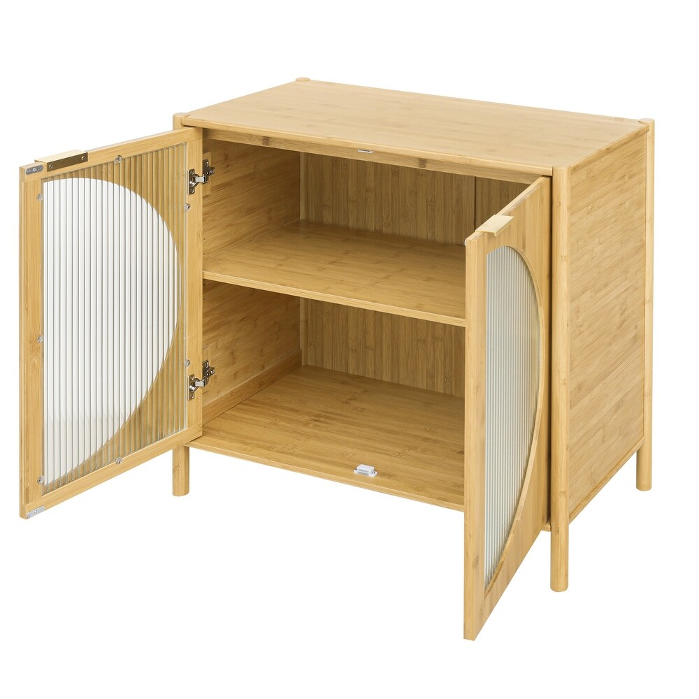 Bamboo Kitchen Sideboard Storage Cabinet 31\