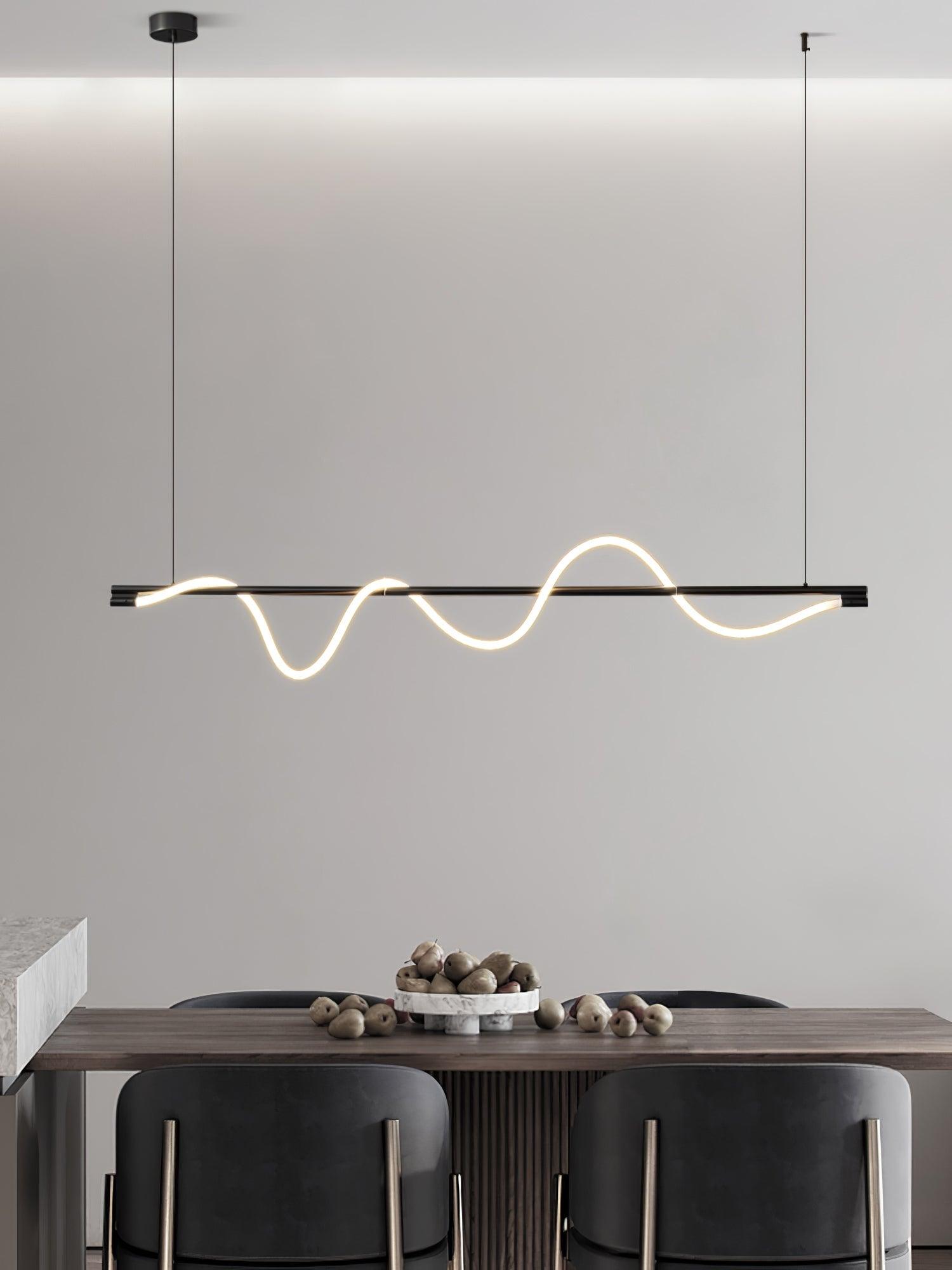 Linear Curve Island Pendant Lamp