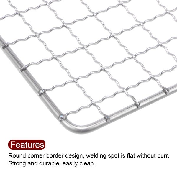 2pcs Square BBQ Grill Net 19.7