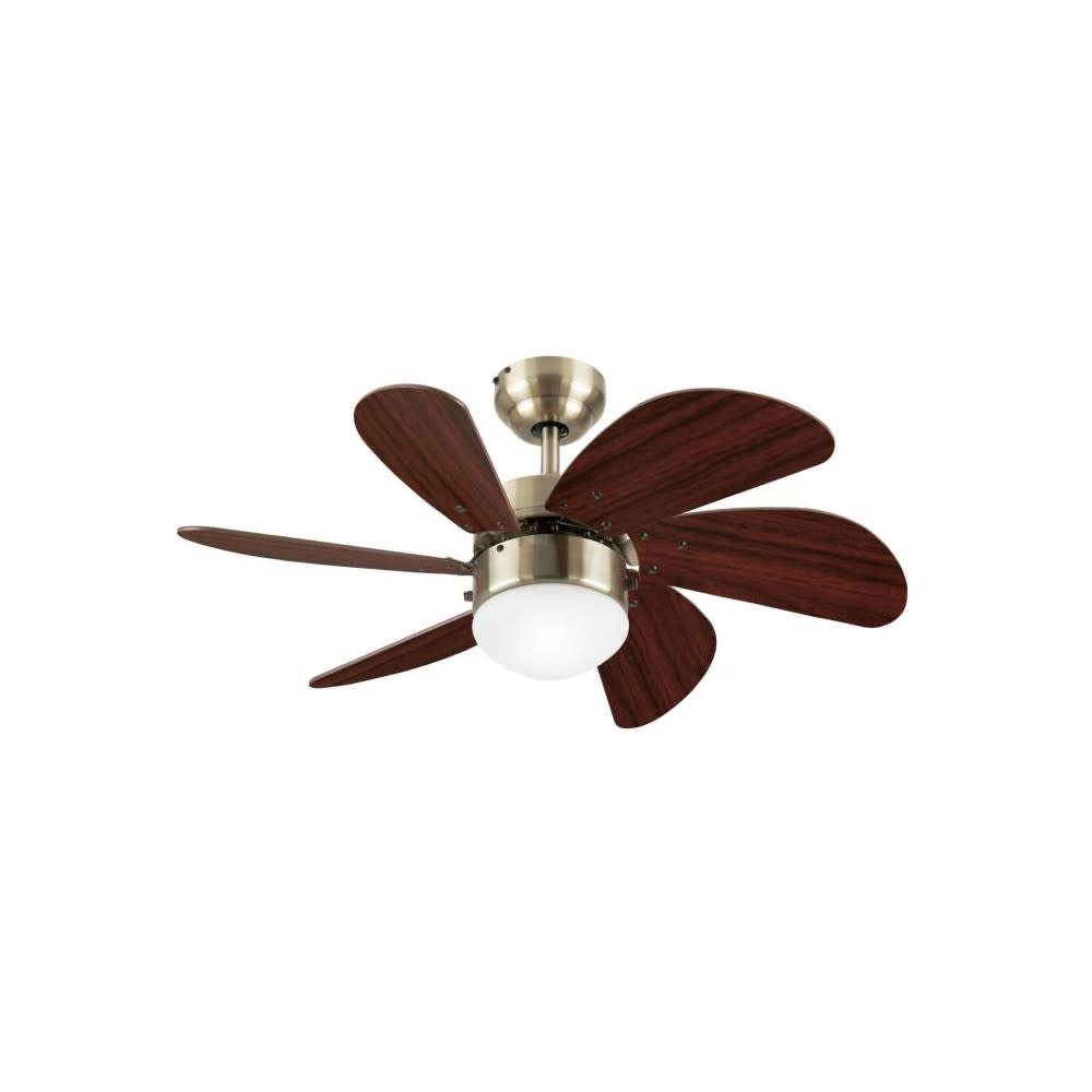 Westinghouse 30 Turbo Swirl Brass LED Indoor Ceiling Fan ;