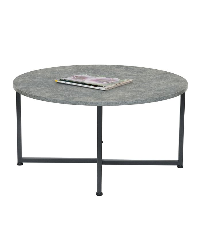 Household Essentials Slate Round End Table