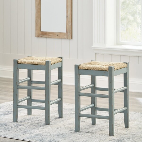 Ashley Furniture Mirimyn Teal Stool (Set of 2) - 15