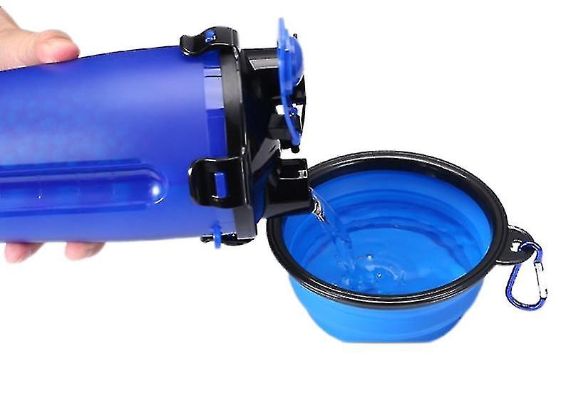 2pcs Pet Water Cup Outing Portable Drinker Folding Dog Food Bowl