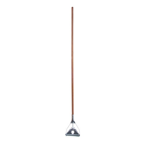 Carlisle 4034000 Wood Mop Handle with Metal Head - 63