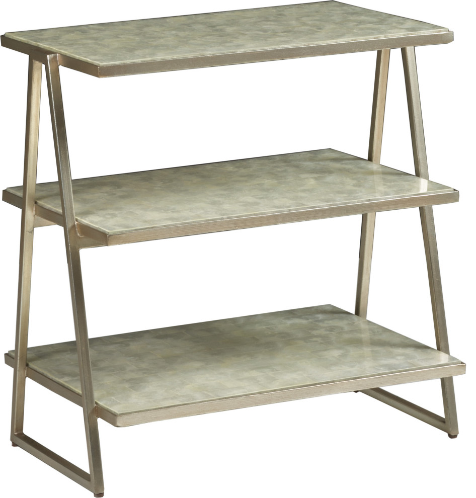 Cumulus Capiz Triangular Tier Table   Beach Style   Side Tables And End Tables   by HedgeApple  Houzz