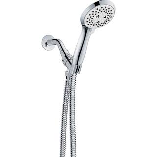 EZ-FLO 3-Spray Patterns with 1.8 GPM 4 in. Wall Mount Handheld Shower Head in Chrome 15156