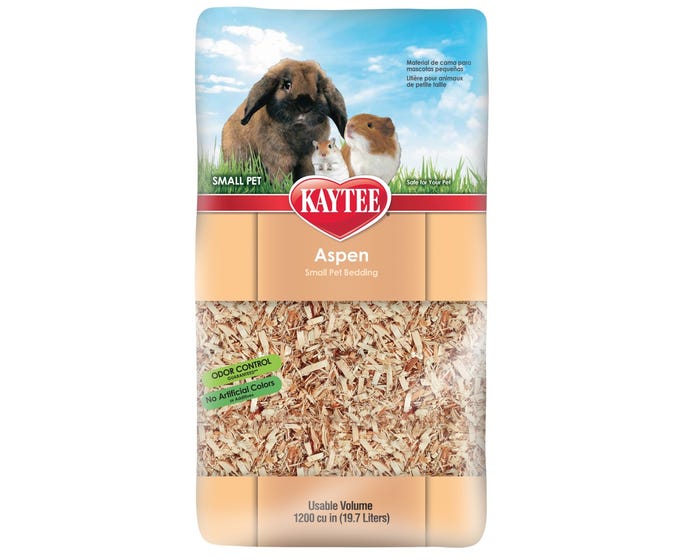 Kaytee Aspen Small Animal Bedding  Litter， 1200 cubic inch - 100036870