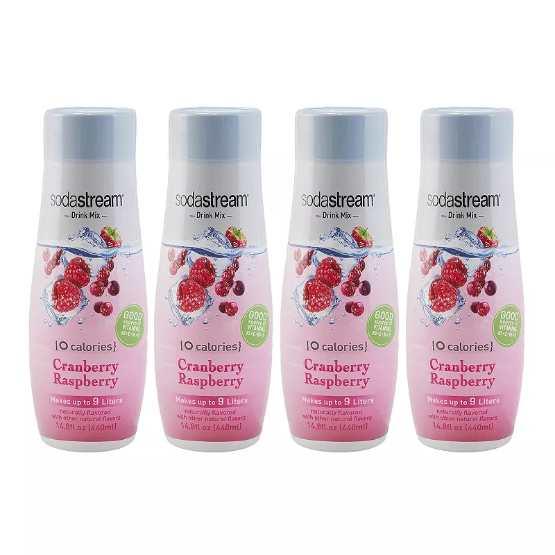 SodaStream Zero Cranberry Raspberry 14.8-oz. Sparkling Drink Mix - 4-pk