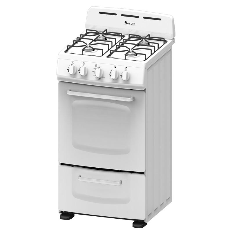 Avanti 20in Freestanding Gas Range GRO20P0W