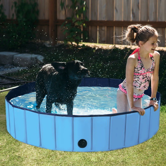 Costway 38615729 55 PVC Outdoor Foldable Pet and ...