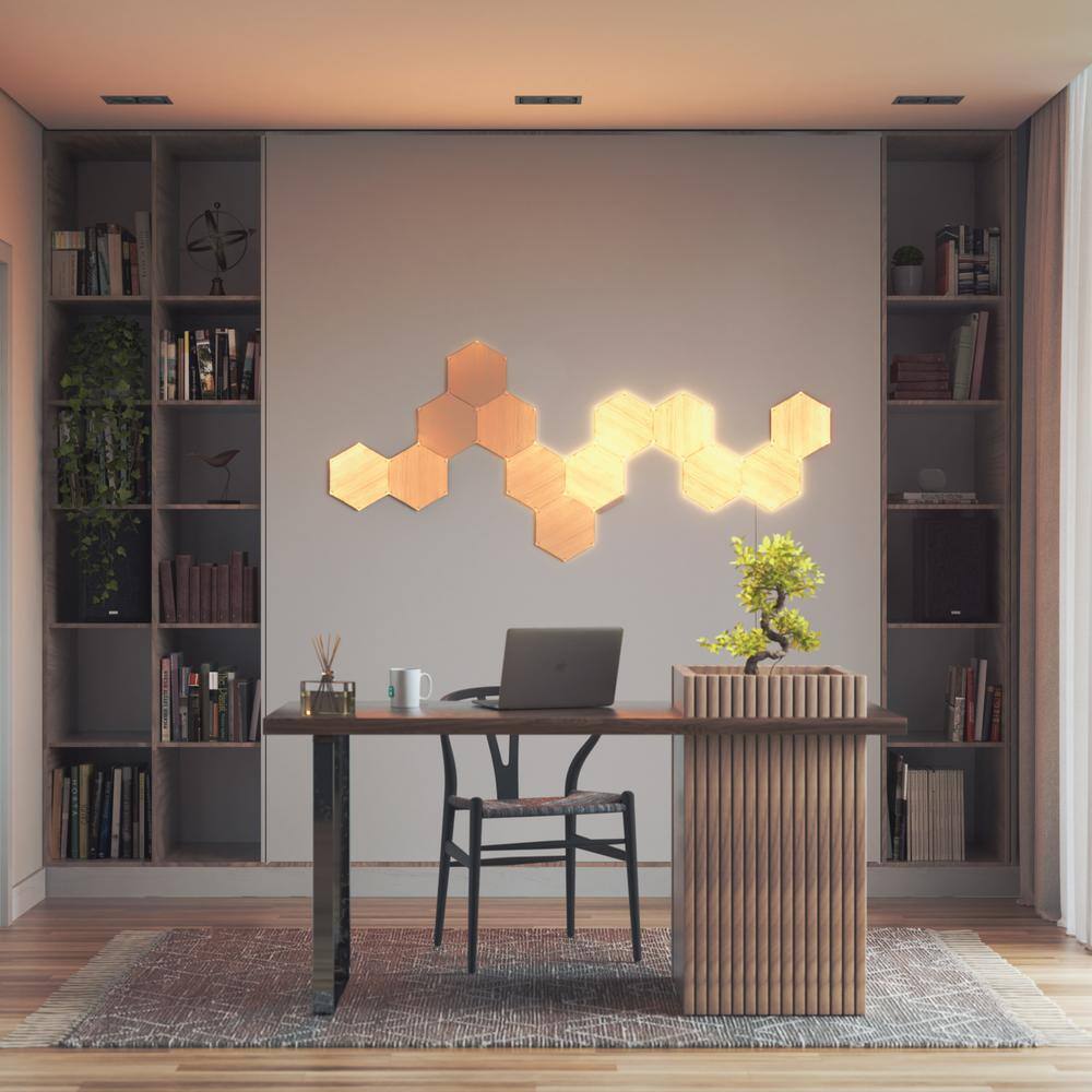 Nanoleaf Elements Wood Look Smarter Kit -7 Smart LED Panels NL52K7003HB-7PK