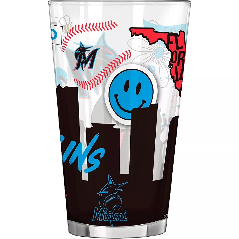 Miami Marlins 16oz. Native Pint Glass