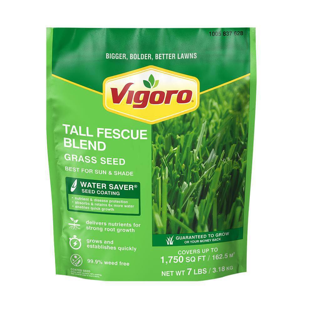 Vigoro 7 lbs. Tall Fescue Grass Seed Blend with Water Saver Seed Coating 25685