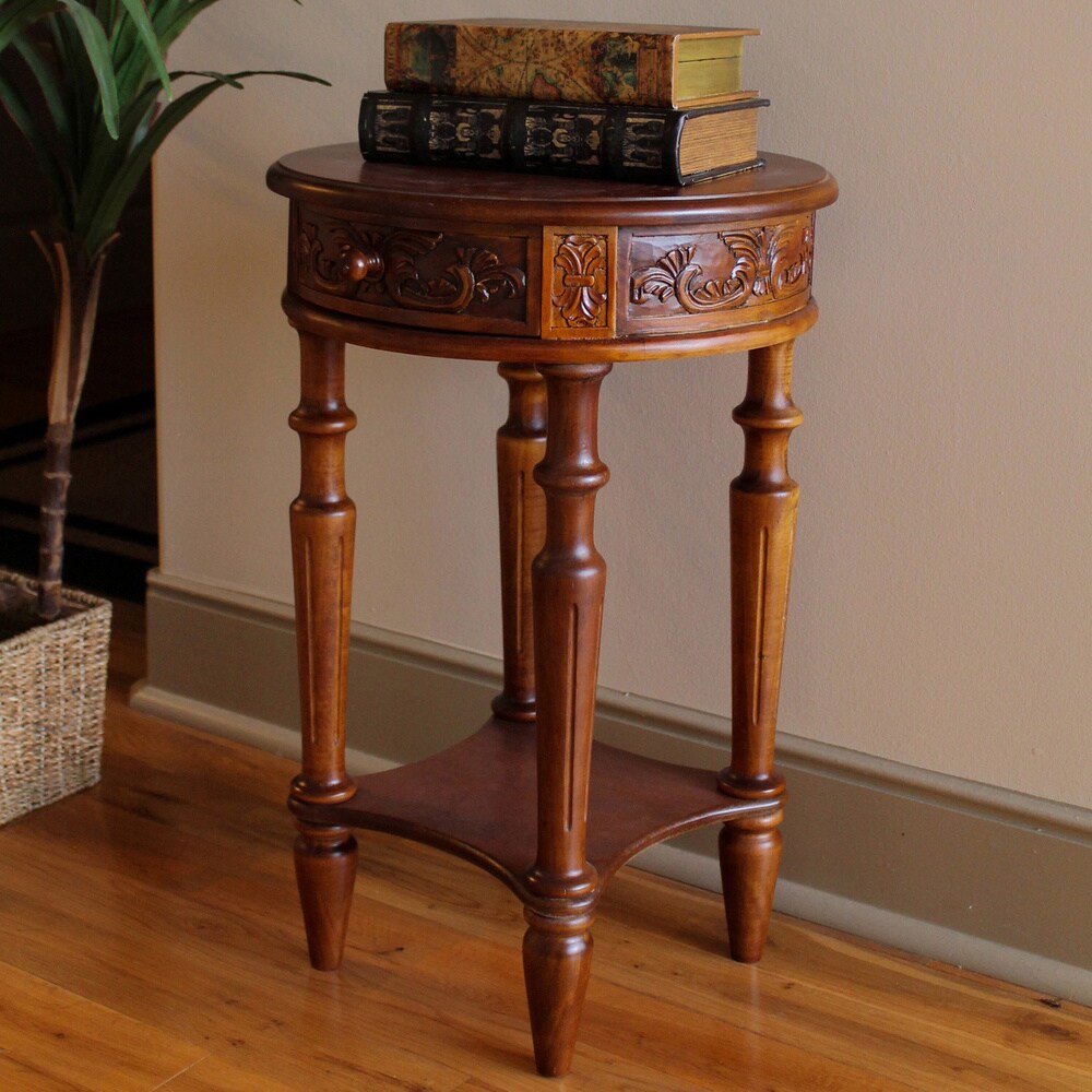 Windsor Carved End Table