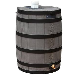 Good Ideas 50 Gal. Darkened Ribs Oak Rain Wizard RW50-DR-OAK