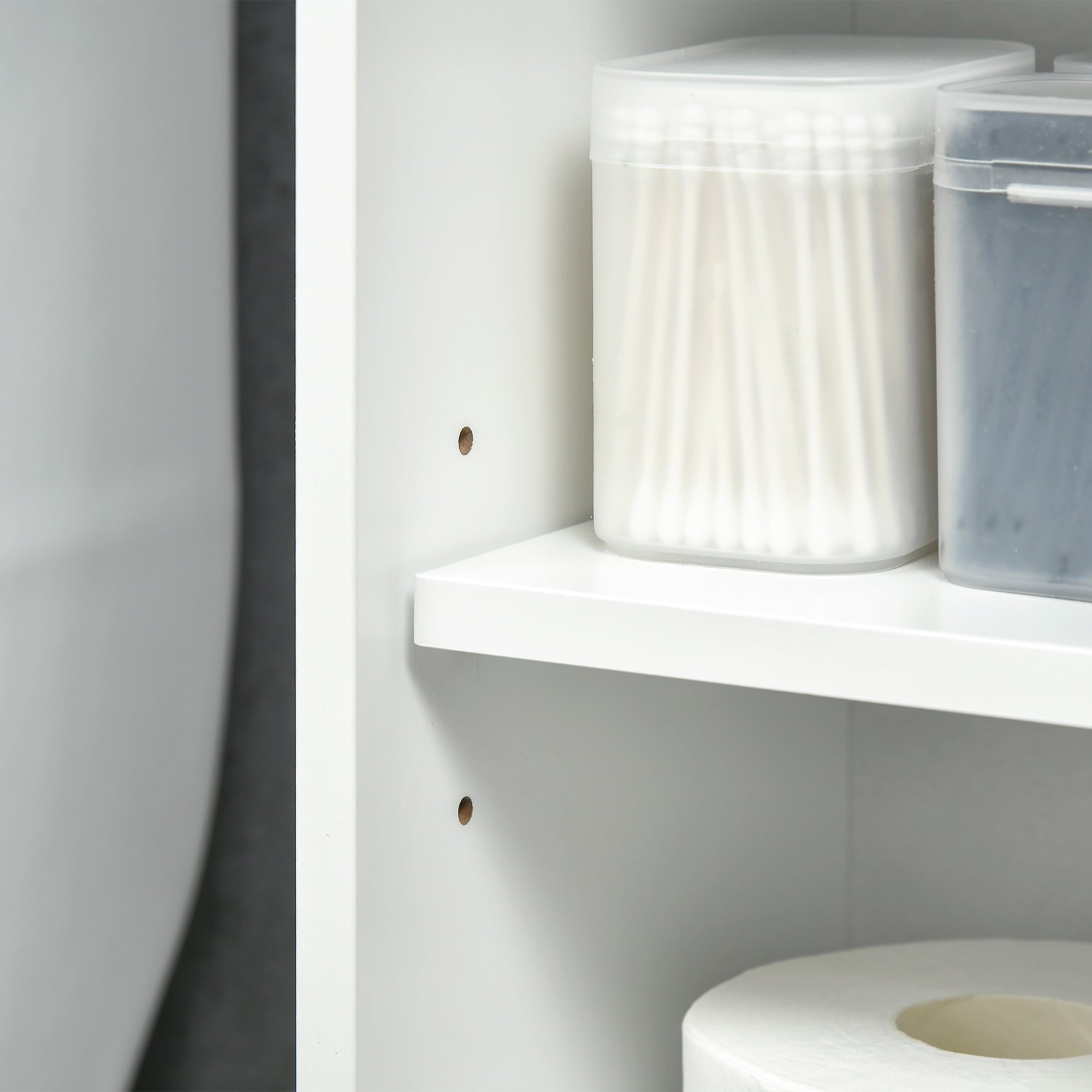 Bathroom Over-The-Toilet Storage Cabinet Shelf Freestanding Spacesaver