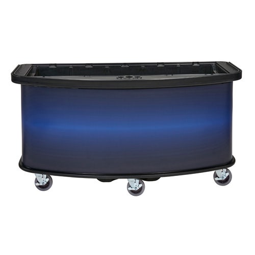 Cambro CVC75BW - Mobile Vending Cart - Base Unit - Custom Wrap Graphics Available， Blue