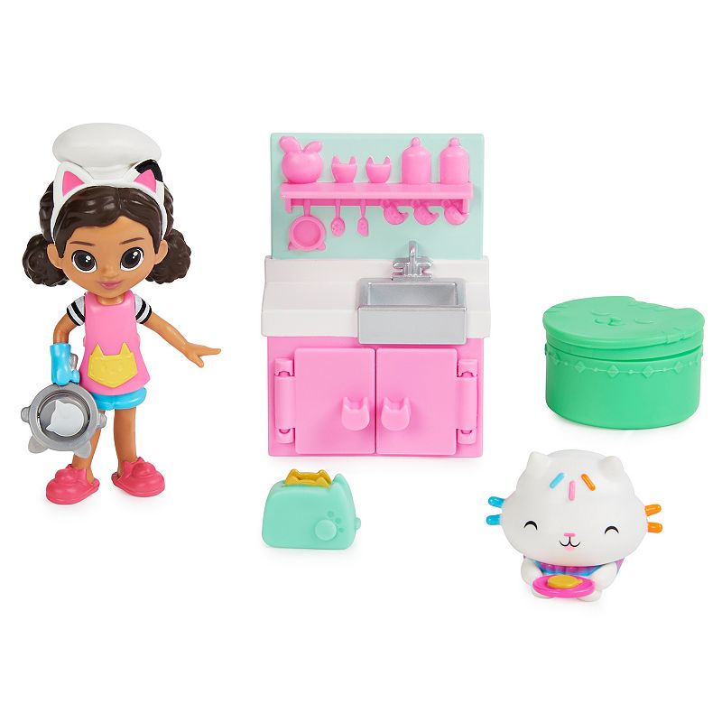 Spin Master Gabby's Dollhouse Lunch and Munch Kitchen Set with 2 Toy Figures