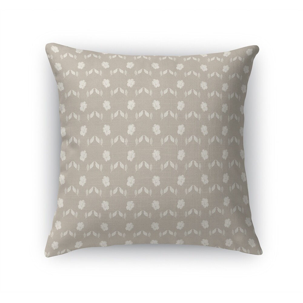 TRANSLUCENT FLOWER MULTI TAUPE Accent Pillow by Kavka Designs