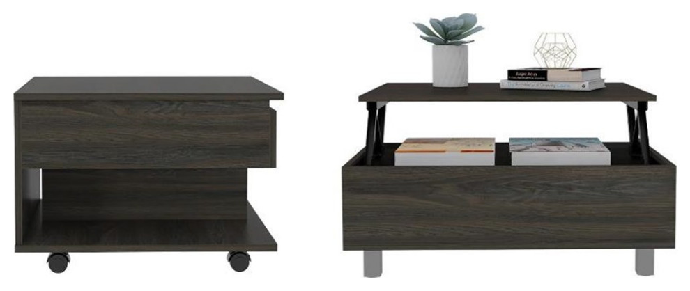 Home Square 2 Piece Set with Coffee Table with Casters and Lift Top Coffee Table   Coffee Table Sets   by Homesquare  Houzz