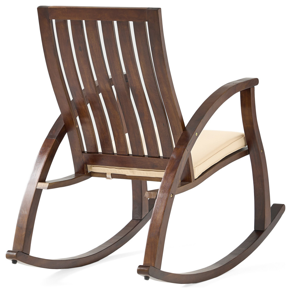 GDF Studio Worcester Brown Rocking Chair   Transitional   Rocking Chairs   by GDFStudio  Houzz