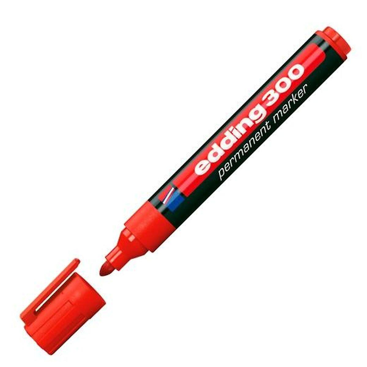 Permanent marker Edding 300 Red (10Units)