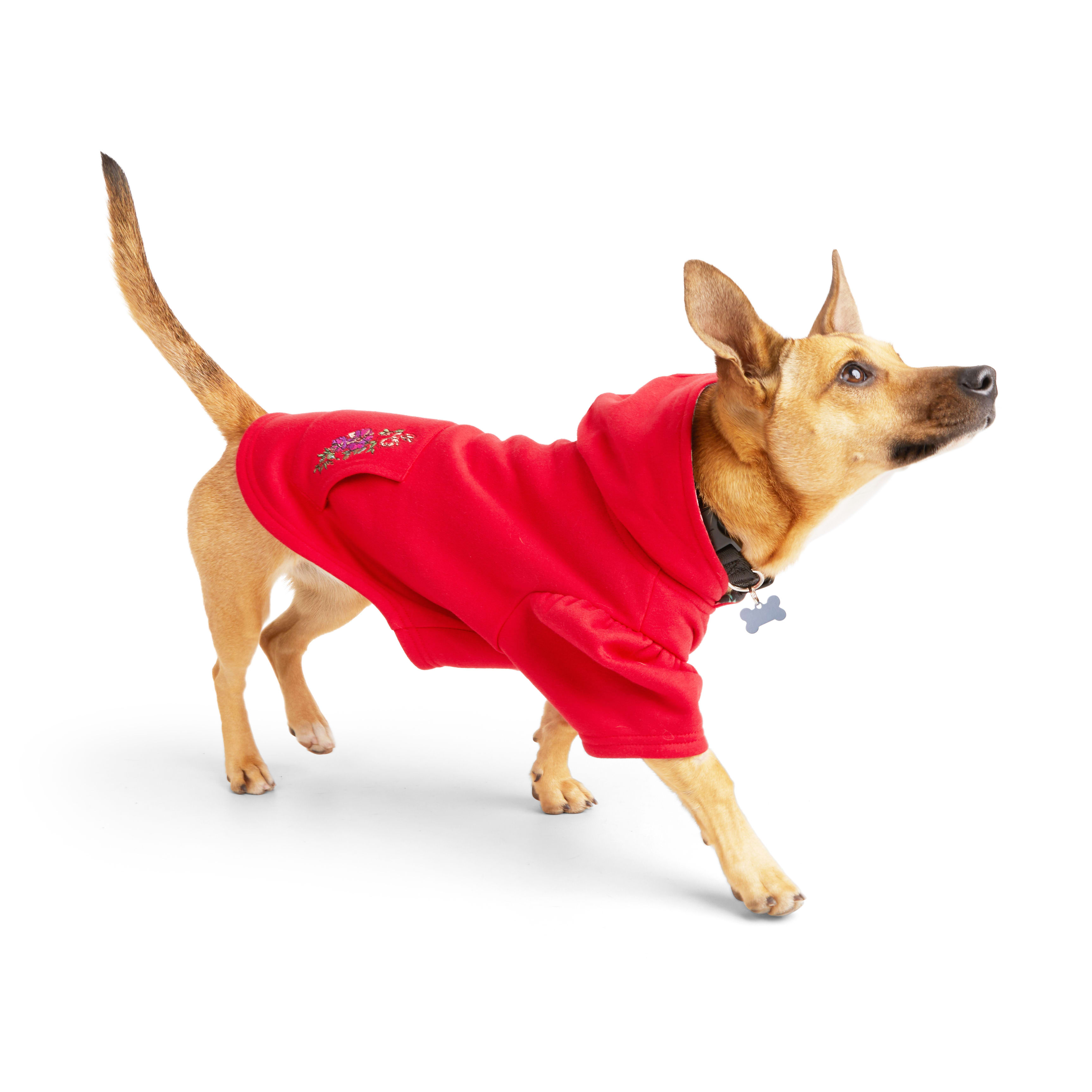 YOULY Rose Dog Hoodie， XX-Small